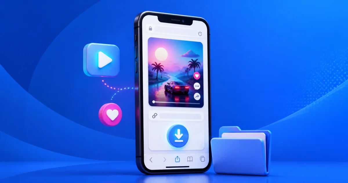Cách tải video TikTok trên iPhone không cần app