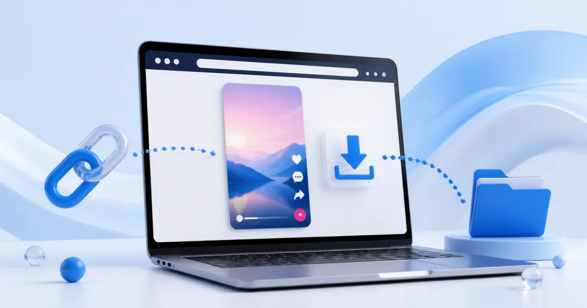 Cách tải video TikTok về máy tính không logo, không cần app