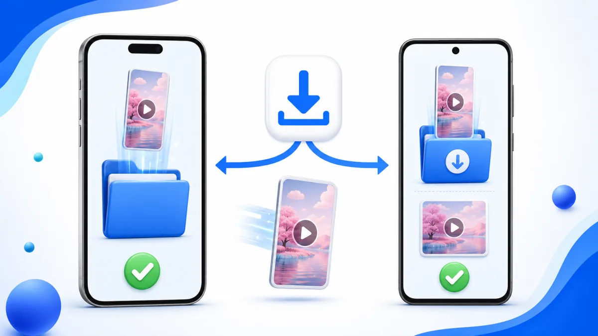 Minh họa t&igrave;m file YouTube Shorts đ&atilde; tải tr&ecirc;n iPhone v&agrave; Android