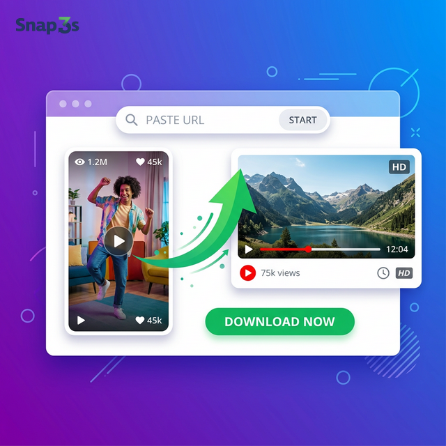 Snap3S — Download TikTok and YouTube videos free, no watermark